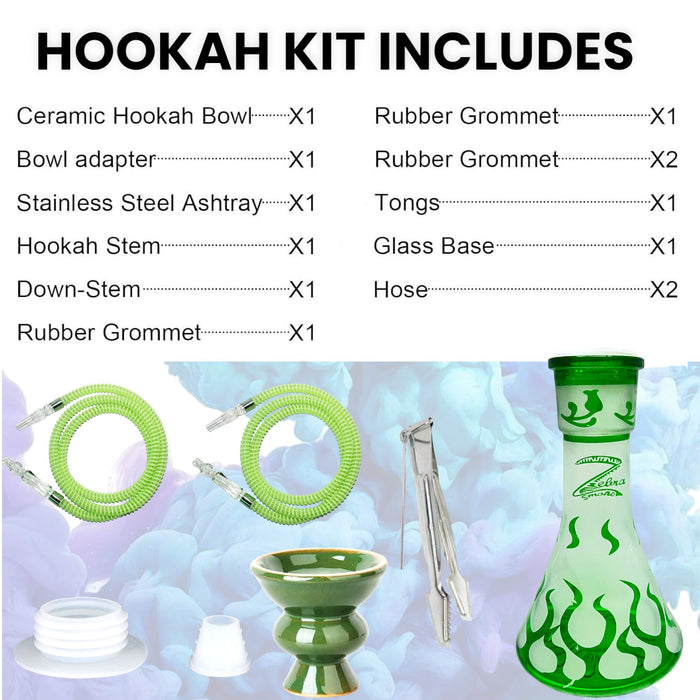 Zebra | 21" Smoke Wild West Gun 2-Hose Hookah Hookah Jatiimports LLC