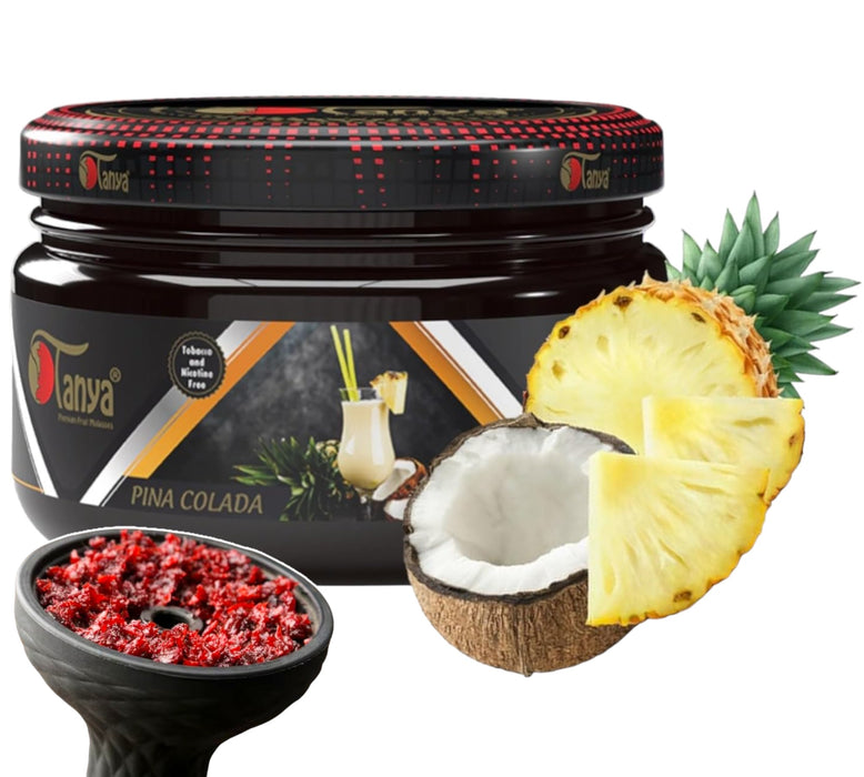 TANYA HOOKAH FLAVOR 250G CAN ZERO NICOTINE- ZERO TOBACCO Hookah Accessories Jatiimports LLC PINA COLADA