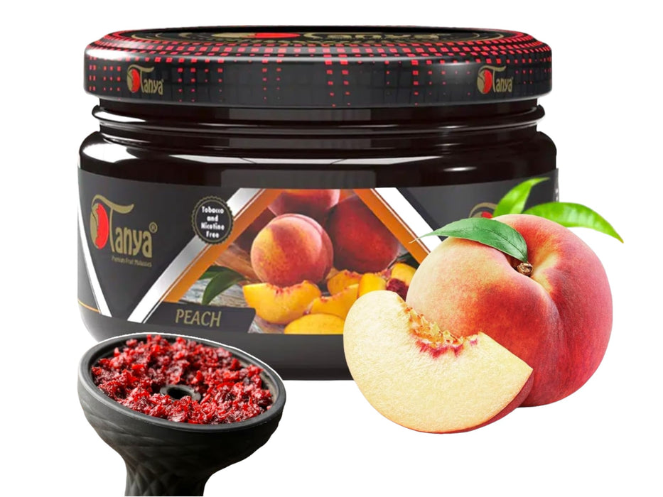 TANYA HOOKAH FLAVOR 250G CAN ZERO NICOTINE- ZERO TOBACCO Hookah Accessories Jatiimports LLC PEACH