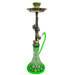 Zebra | 21" Smoke Wild West Gun Single Hose Hookah Hookah Jatiimports LLC Green