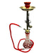 Zebra | 21" Smoke Wild West Gun Single Hose Hookah Hookah Jatiimports LLC Red