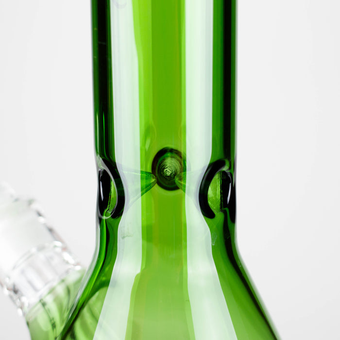 Genie | 18" 7 mm color-tube and clear-bottom beaker water bong [GE3110] Beaker Bong ONE