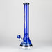 Genie | 18" 7 mm color-tube and clear-bottom beaker water bong [GE3110] Beaker Bong ONE Blue