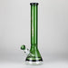 Genie | 18" 7 mm color-tube and clear-bottom beaker water bong [GE3110] Beaker Bong ONE Green