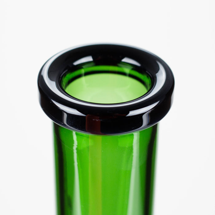 Genie | 18" 7 mm color-tube and clear-bottom beaker water bong [GE3110] Beaker Bong ONE