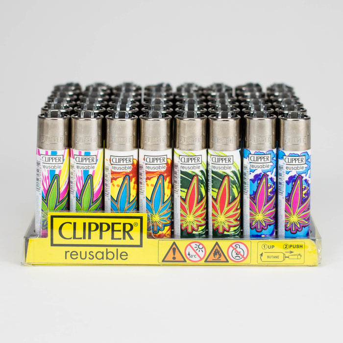CLIPPER | Leaves Explosion DESIGN Display of 48 Lighters ONE