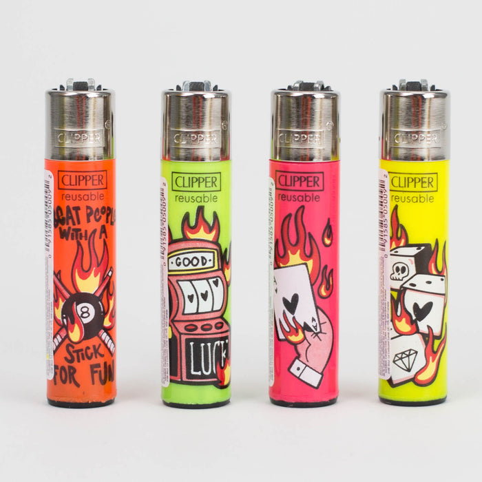 CLIPPER | Mixed Designs CAROUSEL DISPLAY LIGHTER Tray of 144 Lighter ONE
