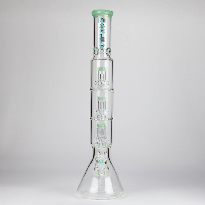 Marley | 20" 7mm Triple Flow Glass Beaker Bong [6521] Glass Bong Smoking Cat Distribution