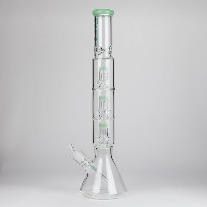 Marley | 20" 7mm Triple Flow Glass Beaker Bong [6521] Glass Bong Smoking Cat Distribution