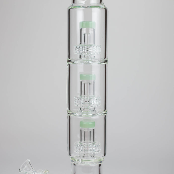 Marley | 20" 7mm Triple Flow Glass Beaker Bong [6521] Glass Bong Smoking Cat Distribution