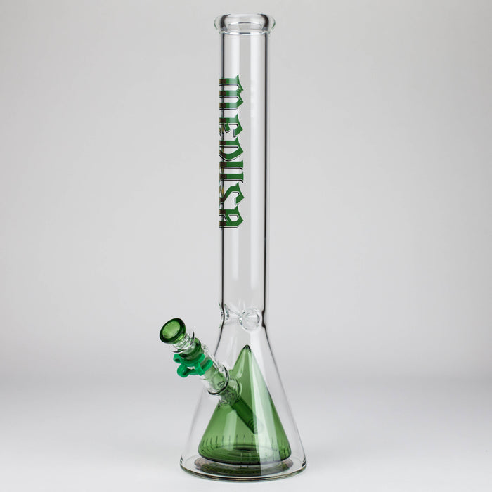 Medusa | 18" Glass Beaker Bong with Cone Perc Glass Bong Small Biz Distributors Green