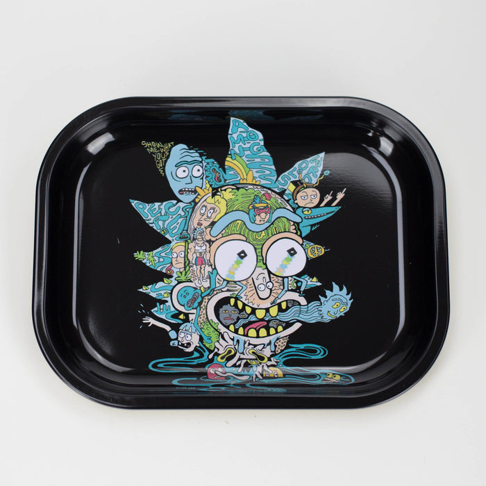Novelty Metal Rolling Trays -Small ROLLING ACCESSORIES Smoking Cat Distribution Crazy Man