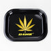 Novelty Metal Rolling Trays -Small ROLLING ACCESSORIES Smoking Cat Distribution Gold Leaf Dank