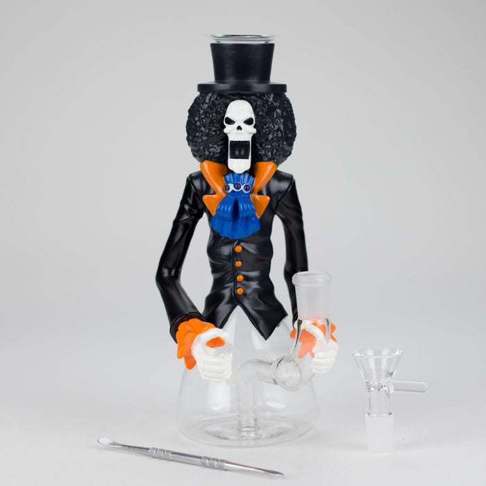 8.5" Vinyl Skeletonwater pipe [YS-742] Resin · Silicone · Plastic Bong JJ Distribution