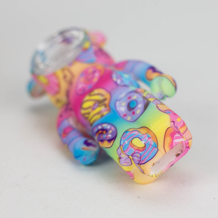 4" Gloomy Bear Hand Pipe [YS-354] Silicone Pipe JJ Distribution