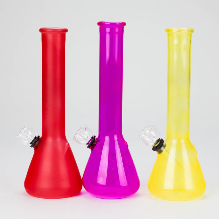 8" Color Painted Water pipe-Designs and Color Assorted Beaker Bong Bongzie Smokes