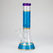 12" Printed beaker glass water bong-Assorted Beaker Bong Bongzie Smokes