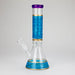 12" Printed beaker glass water bong-Assorted Beaker Bong Bongzie Smokes