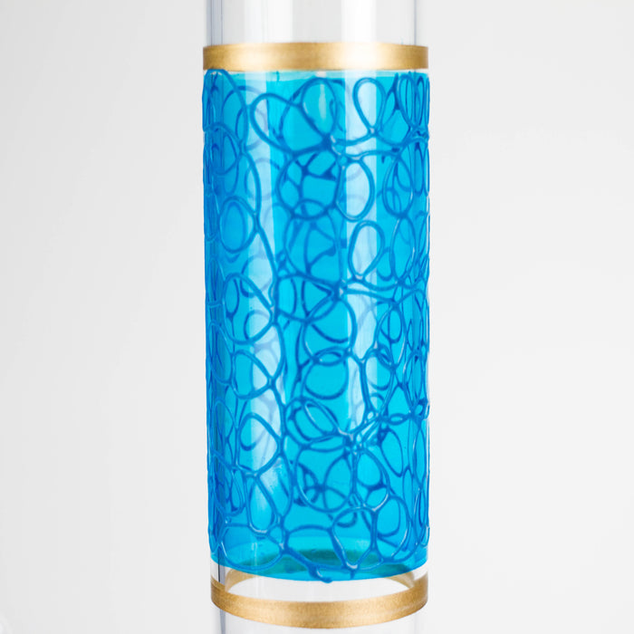 12" Printed beaker glass water bong-Assorted Beaker Bong Bongzie Smokes