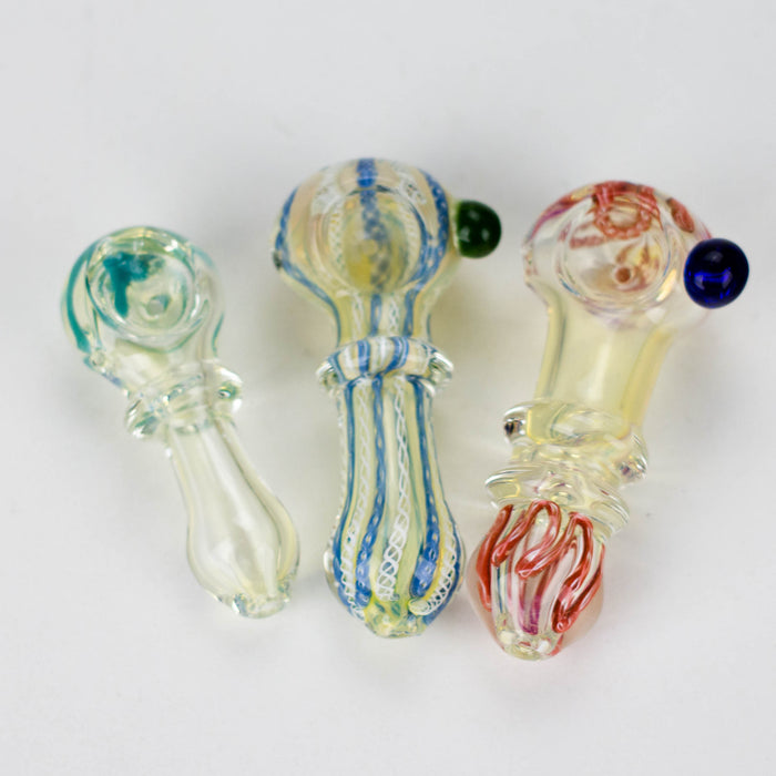 3" to 3.5" assorted color glass pipe Jar of 10