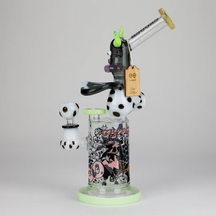 Cheech | 11" The Cow Bong - CHE 333 Glass Bong Smoking Cat Distribution