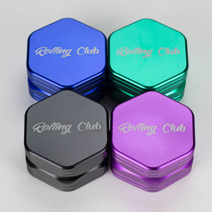 Rolling Club | 2.5" 2 Piece Hex Grinder Regular Maq Distributors