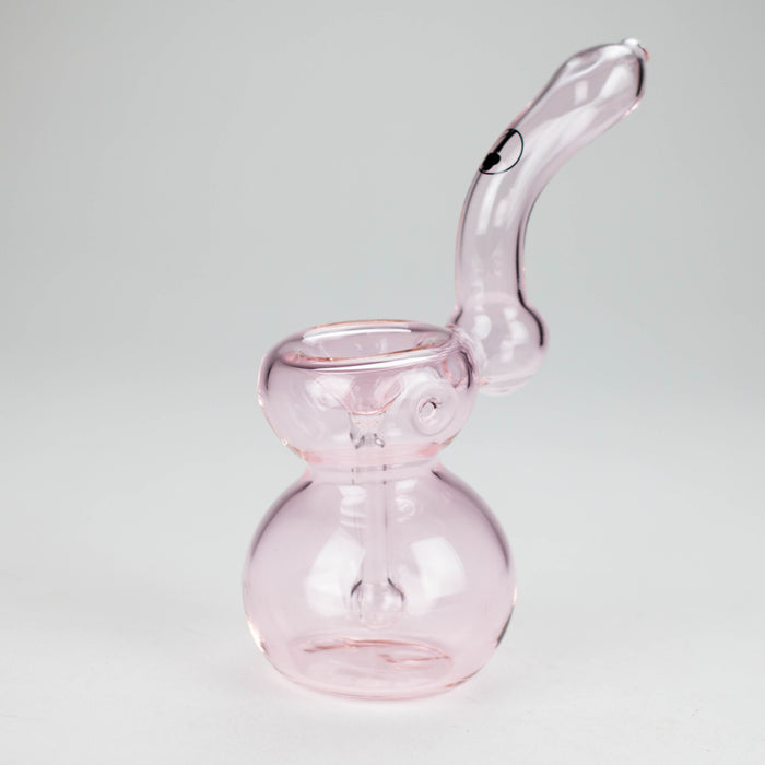 Tree Glass | 7" Showerhead Sherlock Glass Bubbler Glass Hand Pipe Maq Distributors Pink