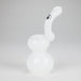 Tree Glass | 7" Showerhead Sherlock Glass Bubbler Glass Hand Pipe Maq Distributors White