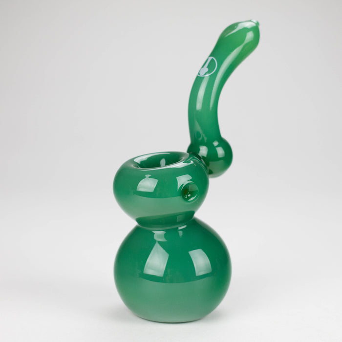 Tree Glass | 7" Showerhead Sherlock Glass Bubbler Glass Hand Pipe Maq Distributors Jade Green