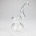 Tree Glass | 7" Showerhead Sherlock Glass Bubbler Glass Hand Pipe Maq Distributors Clear