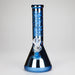 Karma | 9" Beaker Blue Metallic Glass Bong Beaker Bong Maq Distributors