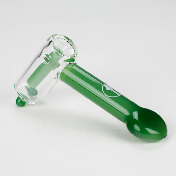 Tree Glass | 4.5" Thin Showerhead Hammer Glass Bubbler Glass Maq Distributors Jade Green