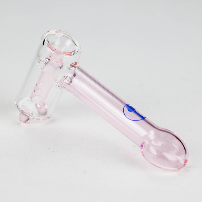 Tree Glass | 4.5" Thin Showerhead Hammer Glass Bubbler Glass Maq Distributors Pink
