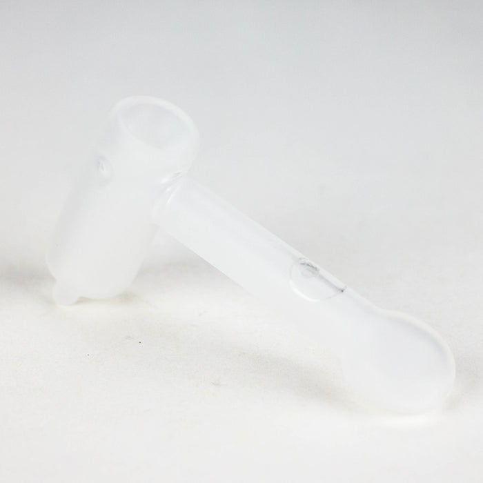 Tree Glass | 4.5" Thin Showerhead Hammer Glass Bubbler Glass Maq Distributors Frosted