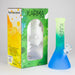 Karma | 9" Beaker 3 Toned Frosted Glass Bong Beaker Bong Maq Distributors