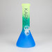 Karma | 9" Beaker 3 Toned Frosted Glass Bong Beaker Bong Maq Distributors