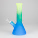 Karma | 9" Beaker 3 Toned Frosted Glass Bong Beaker Bong Maq Distributors