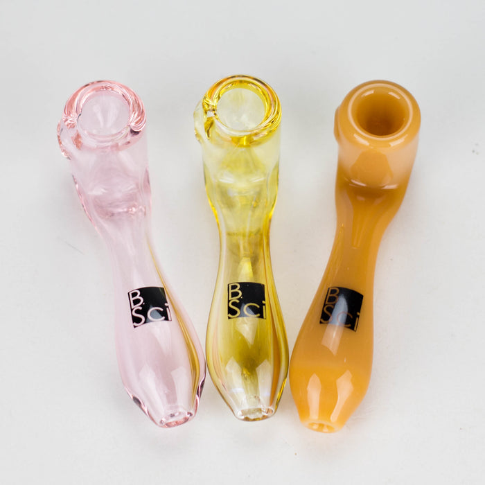 BoroSci | 4" Mini Sherlock Glass Pipe Glass Hand Pipe Maq Distributors