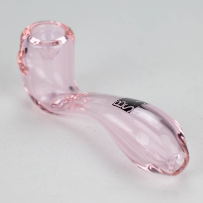 BoroSci | 4" Mini Sherlock Glass Pipe Glass Hand Pipe Maq Distributors Pink