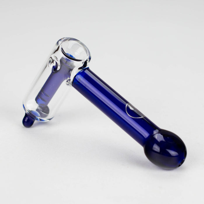 Tree Glass | 4.5" Thin Showerhead Hammer Glass Bubbler Glass Maq Distributors Blue