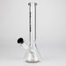 WellCann | 11" Beaker Glass Bong Glass Bong Smoking Cat Distribution Black