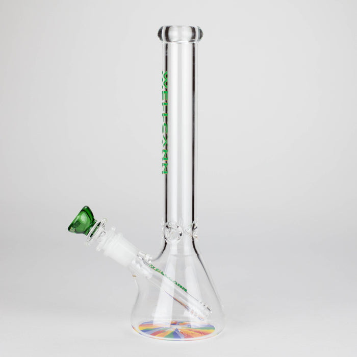 WellCann | 11" Beaker Glass Bong Glass Bong Smoking Cat Distribution