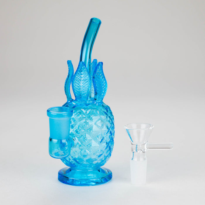 5″ Blue Pineapple Soft Glass Bong [TX213] Glass Bong Canadian Distributor