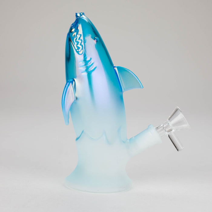 7″ Blue Dolphin Glass Bong [XD009] Glass Bong Canadian Distributor
