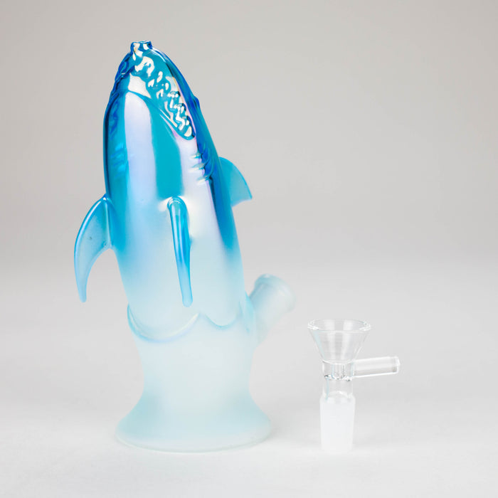 7″ Blue Dolphin Glass Bong [XD009] Glass Bong Canadian Distributor