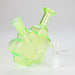 4″ Green Flower Soft Glass Bong [TX216] Glass Bong Canadian Distributor