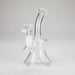 6″ Clear Glass Bong with water diffuser [DCK-017] Glass Bong Canadian Distributor