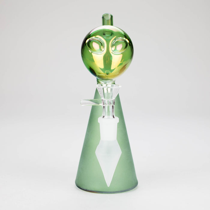 7″ Green Alien Glass Bong [XD020] Glass Bong Canadian Distributor