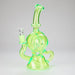 11″ Slim Green Recycler Glass Bong [C8033] Glass Bong Canadian Distributor