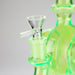 11″ Slim Green Recycler Glass Bong [C8033] Glass Bong Canadian Distributor